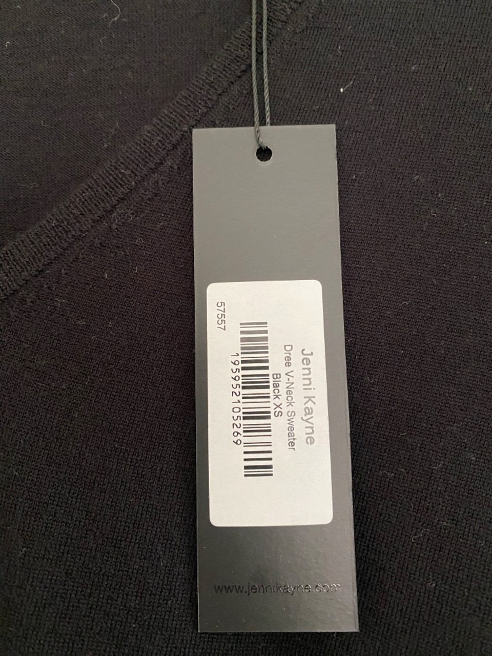 Jenni Kayne Dree V Neck Sweater Black - Picture 5 of 7